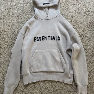 Essentials Beige Hoodie